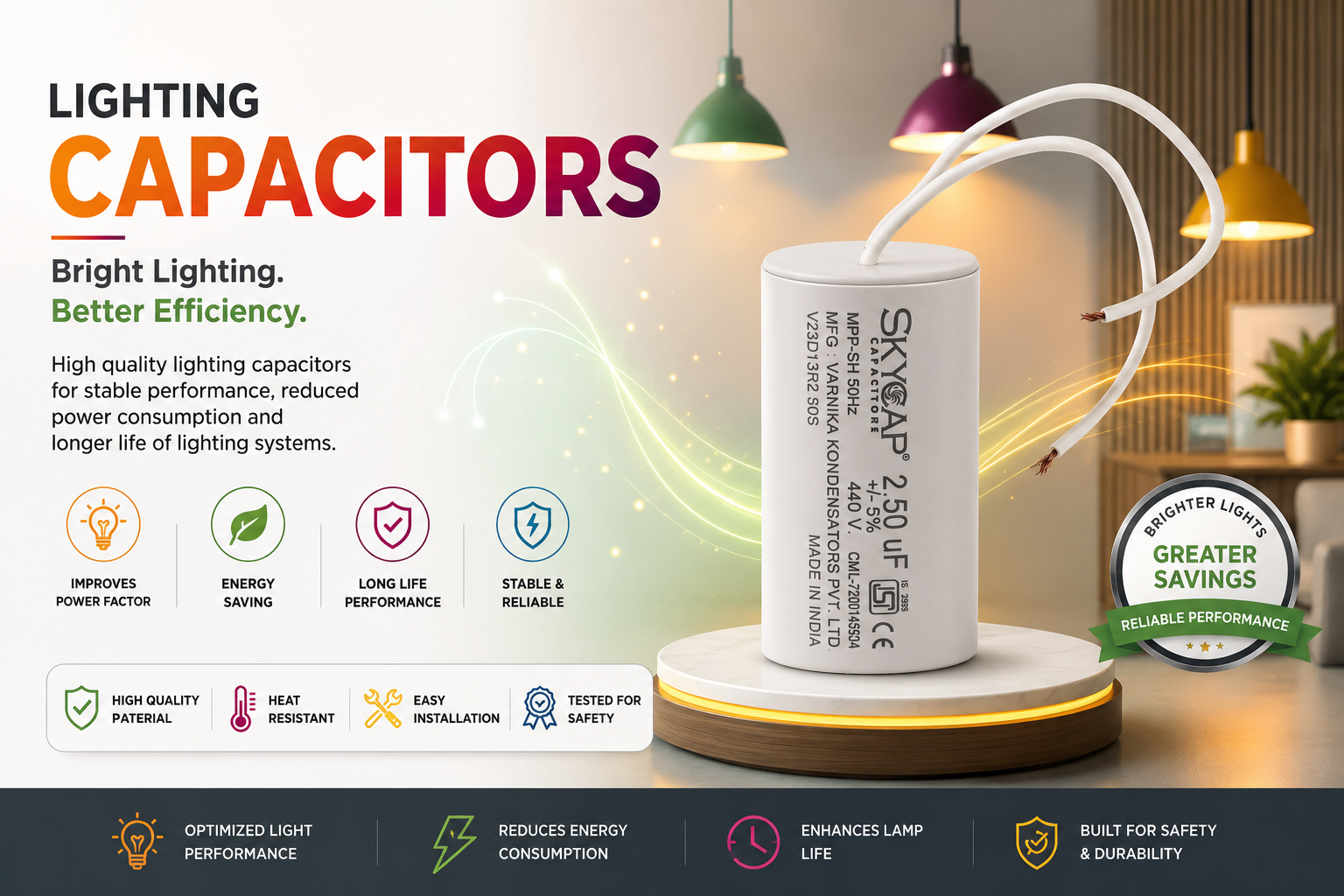 Home Lighting Capacitor