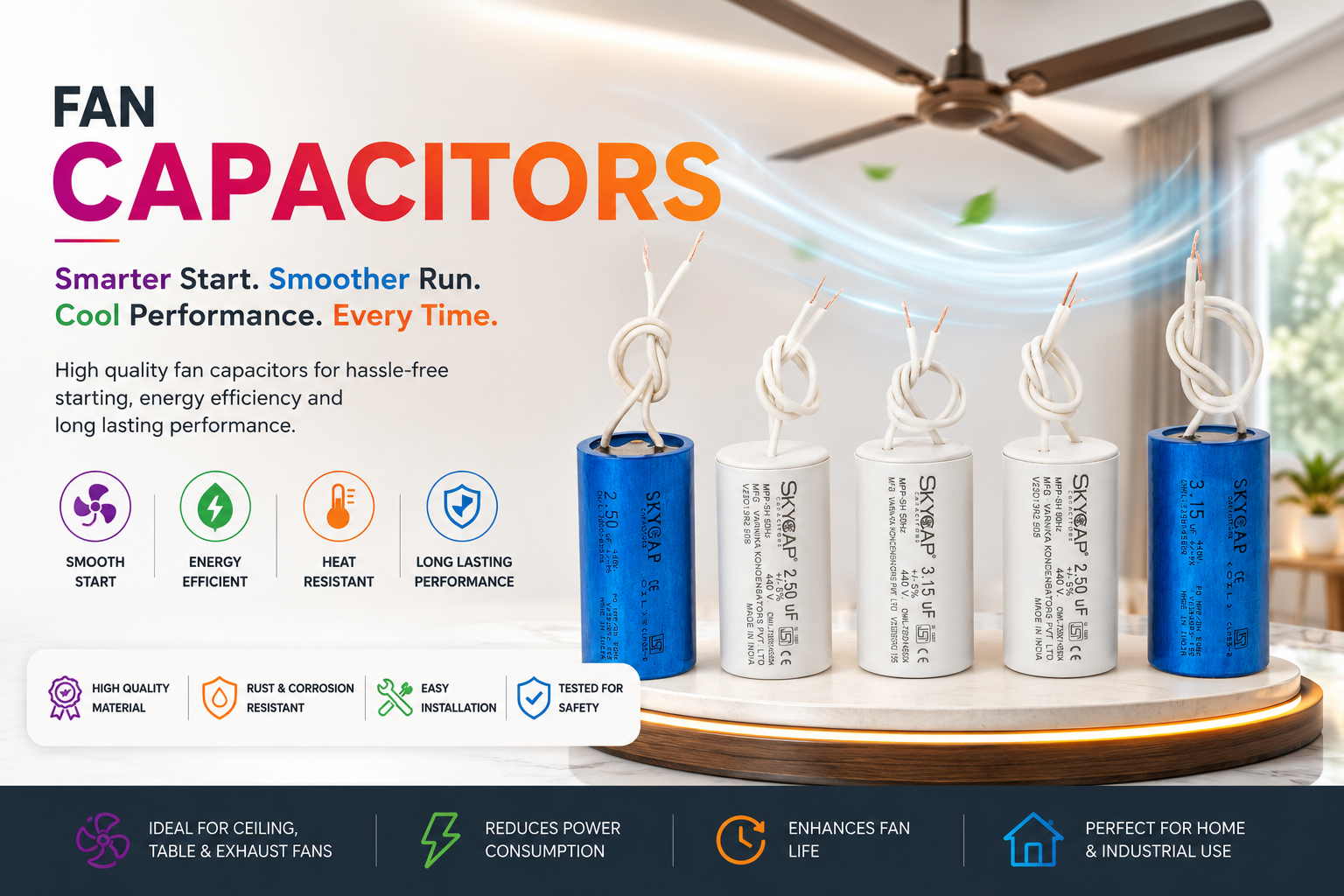 Fan Capacitor banner